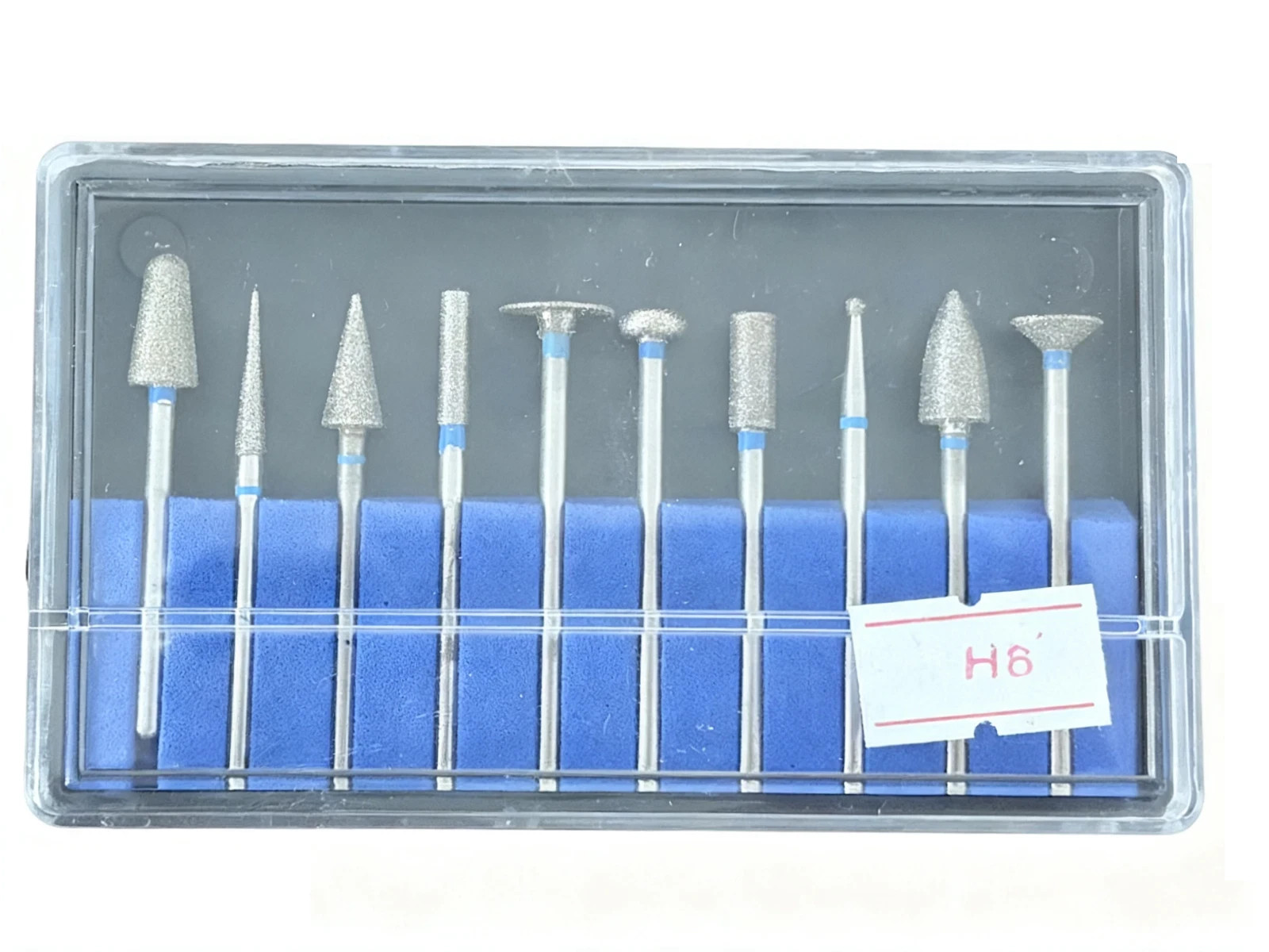 Dental Lab Polishing Burs Drills Diamond Burs Grinding Tools 2.35mm 10PCS/Set US