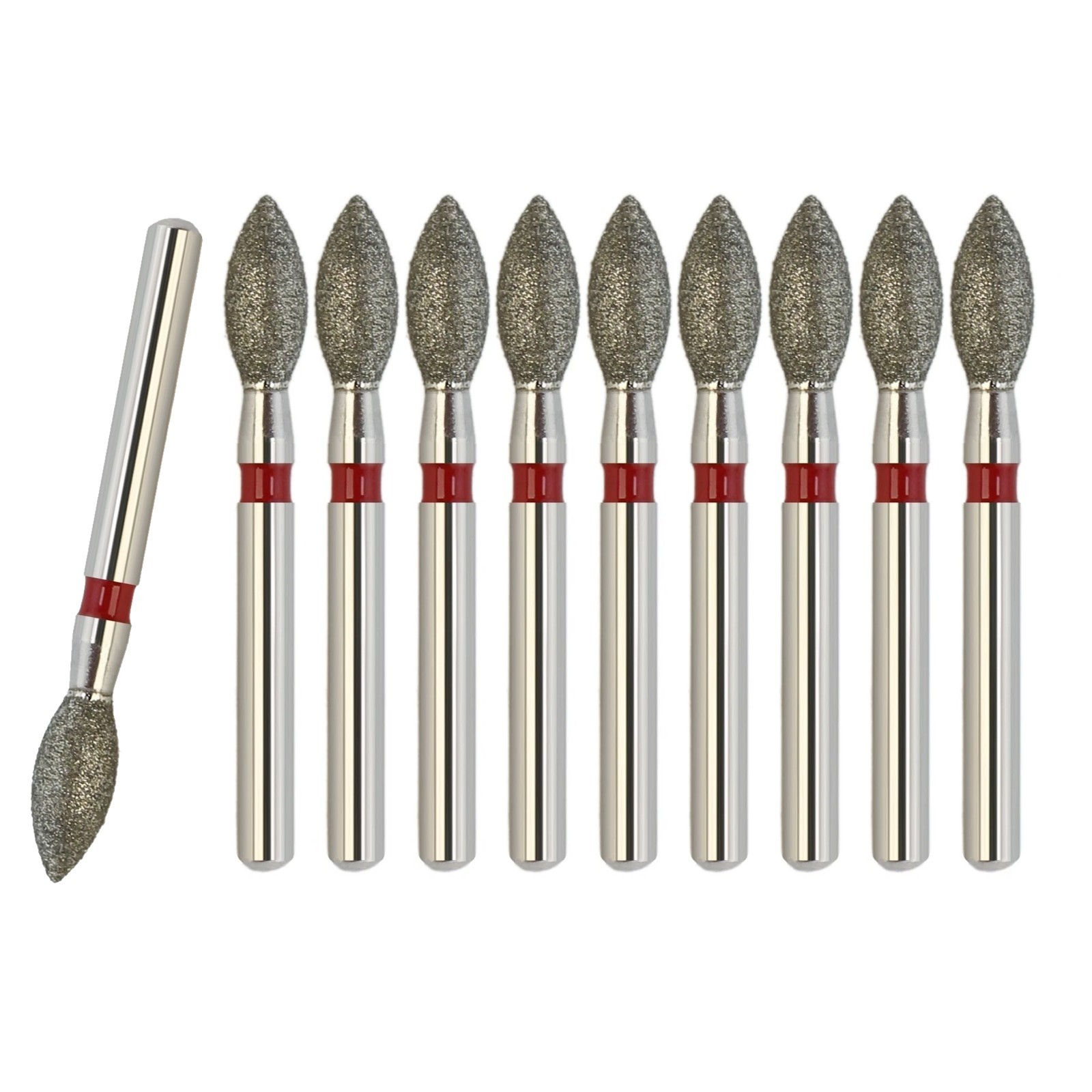 Dental Diamond Burs Football Egg 368/023C Coarse Grit Fine Friction Grip 19mm