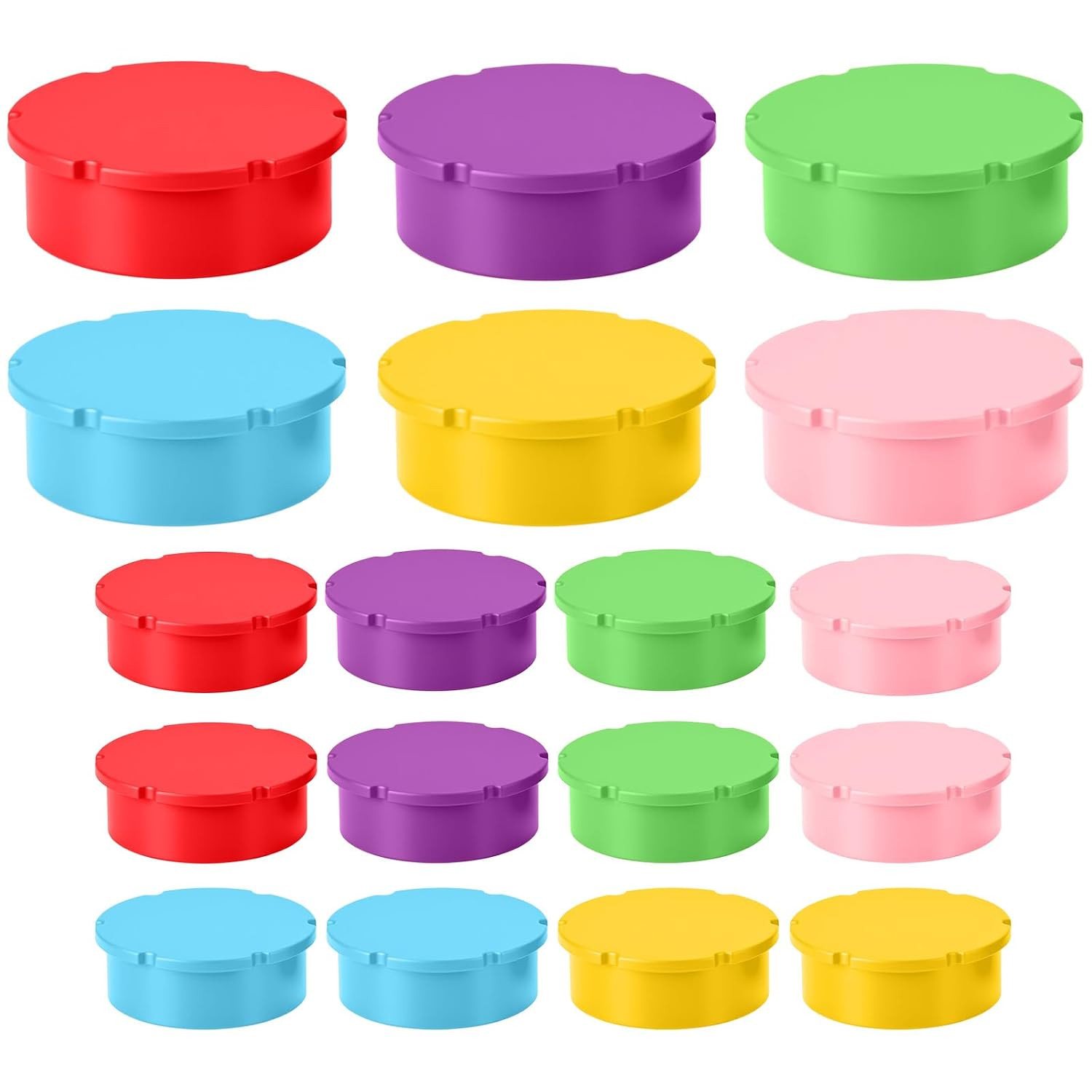 18 Pack Glass Vial Protective Vial Caps 3ml & 5-100ml Reusable Peptide Vials Cov