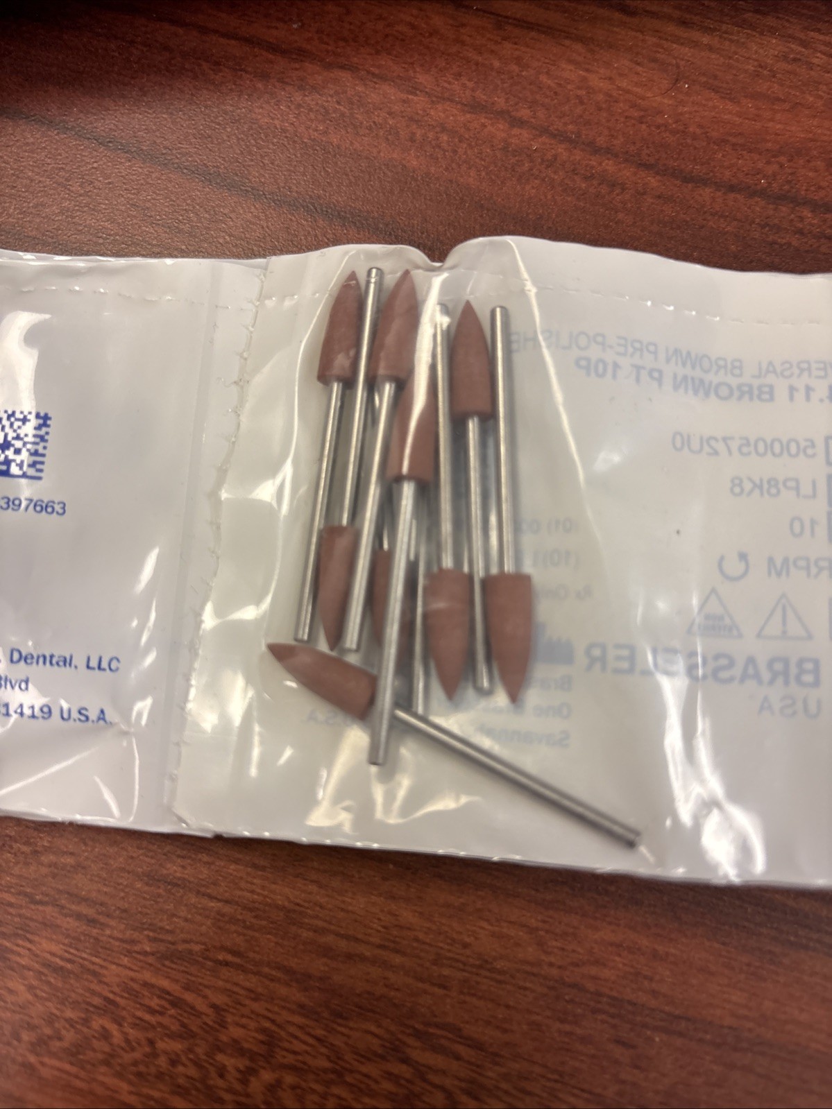 Lot of 14 Brasseler 0044.11 Universal Brown Pre-Polisher Points REF 5000572U0