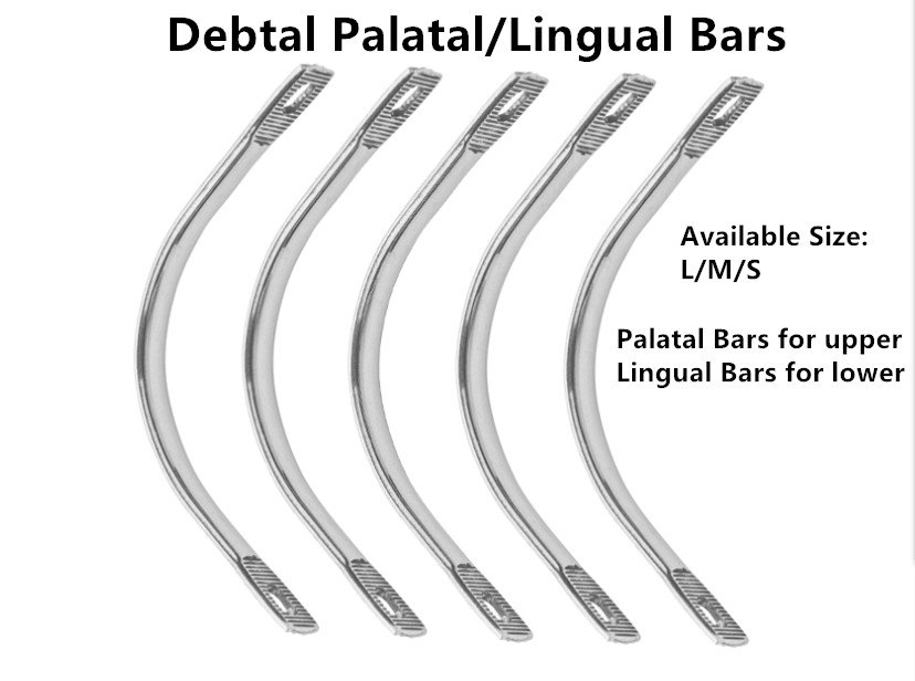 4Packs/80Pcs Dental Palatal Bar Lingual Bars Lower/Upper In Large Middle Small