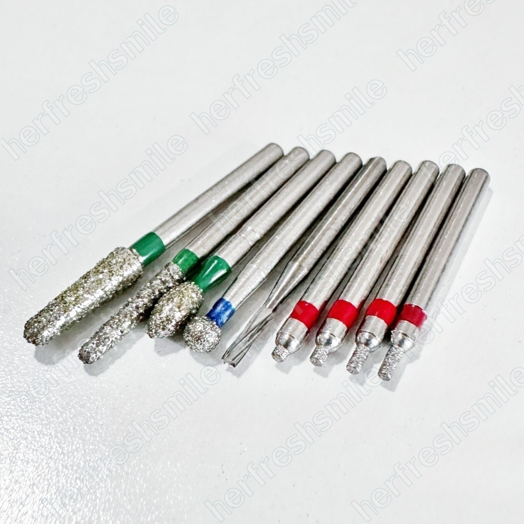 2Kits Dental Reverse Preparation Bur Direction Diamond Interproximal Enamel Burs