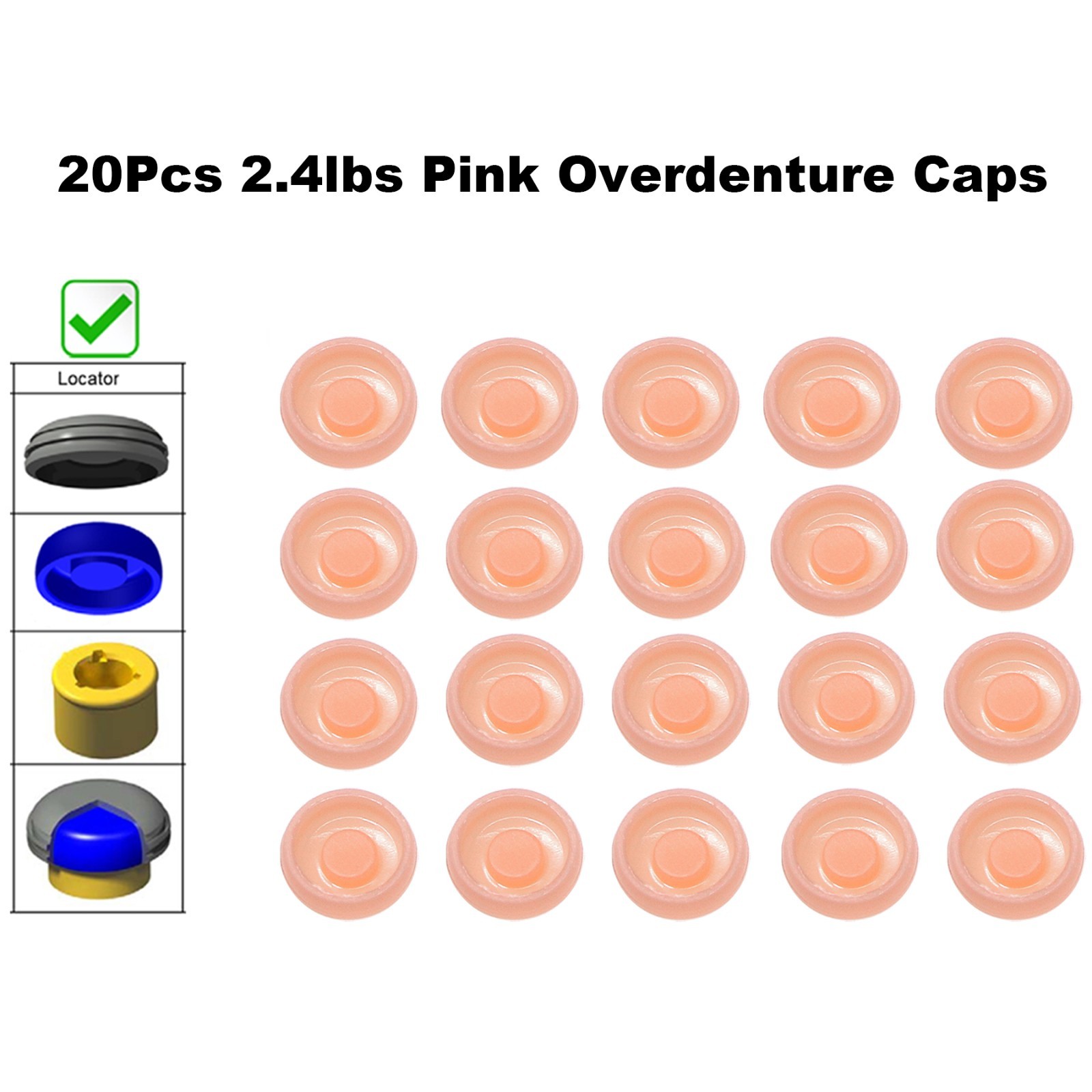 US Dental Locator Core Tool Insertion Overdenture Implant Strong Retention Caps