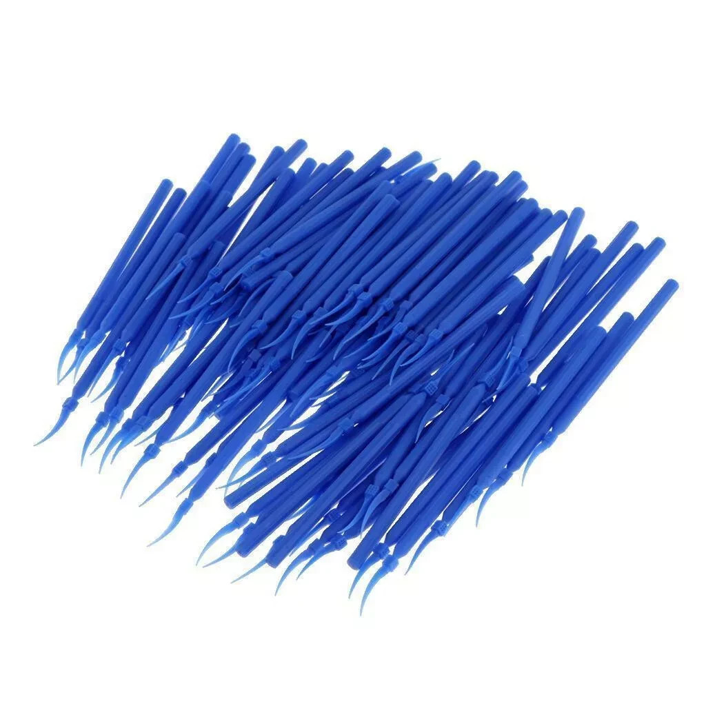 300Pcs Dental Integrated Interdental Plastic Wedges With Long Handle Poly S/M/L