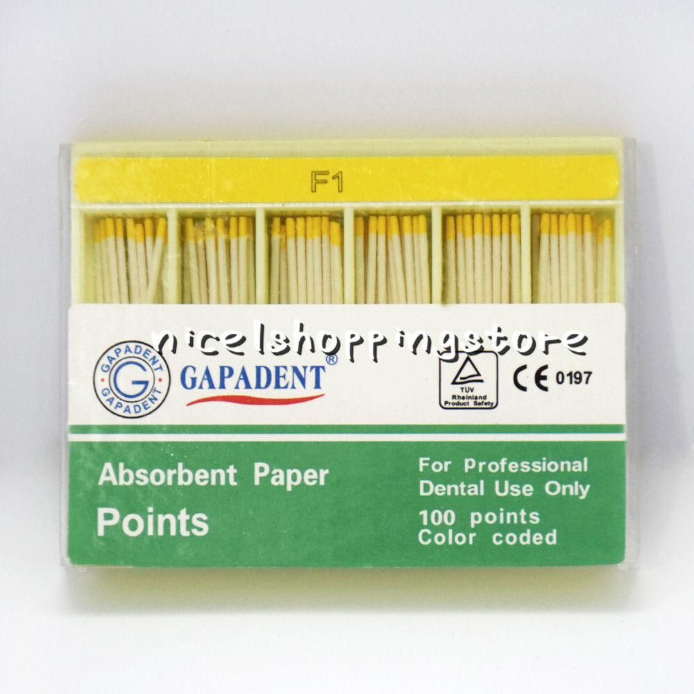 4 Box Dental Endodontic Absorbent Paper Points Taper Coded Root-Canal Obturating