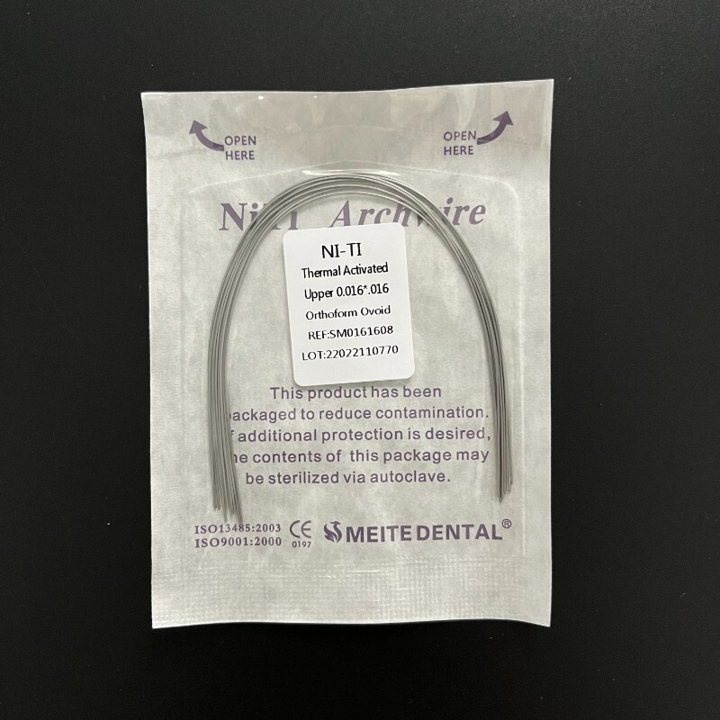 Dental Orthodontic Thermal Activated NITI Arch Wires Rectangular Ovoid Form