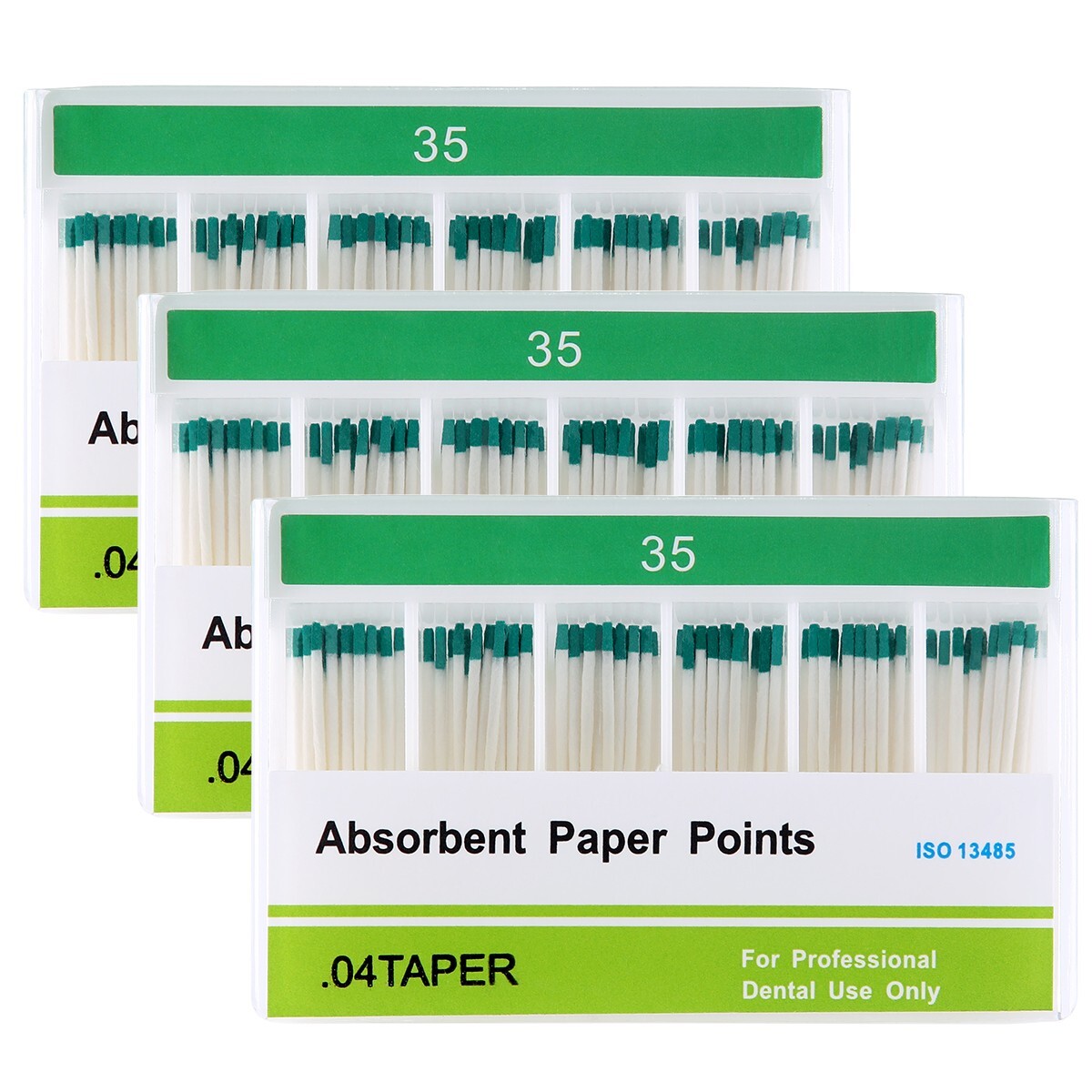 5 Packs Dental Absorbent Paper Points Taper 0.04 35# Endodontic Root Cleaning