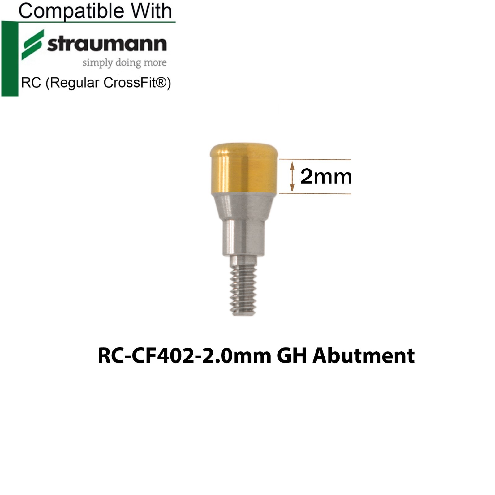 Dental Locator Abutment Compatible STRAUMANN Bone Level NC/RC & Male Caps Kit
