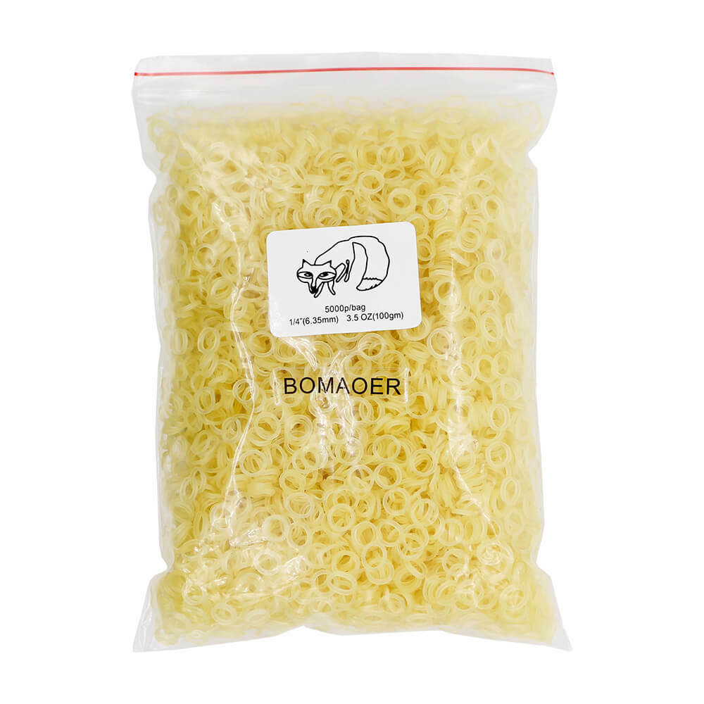 5000pcs Dental Orthodontic Elastics (3.5oz) – Size 1/4″ Fox, 1 Bag Bulk Supply