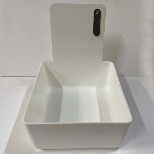 White Dental Lab Pan w/Stainless Steel Clip 20pk 7″ x 5¾» x 2½»Made in the USA