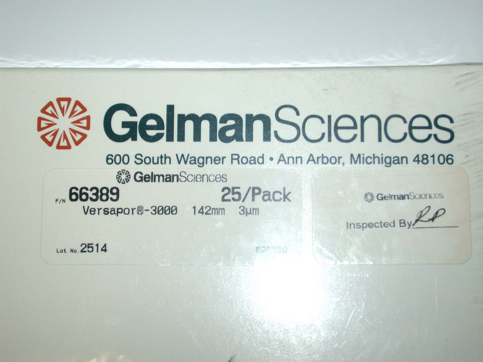 BRAND NEW IN BOX 25CT GELMAN SCIENCES VERSAPOR 3000 MEMBRANE 66389 (QTY:5)