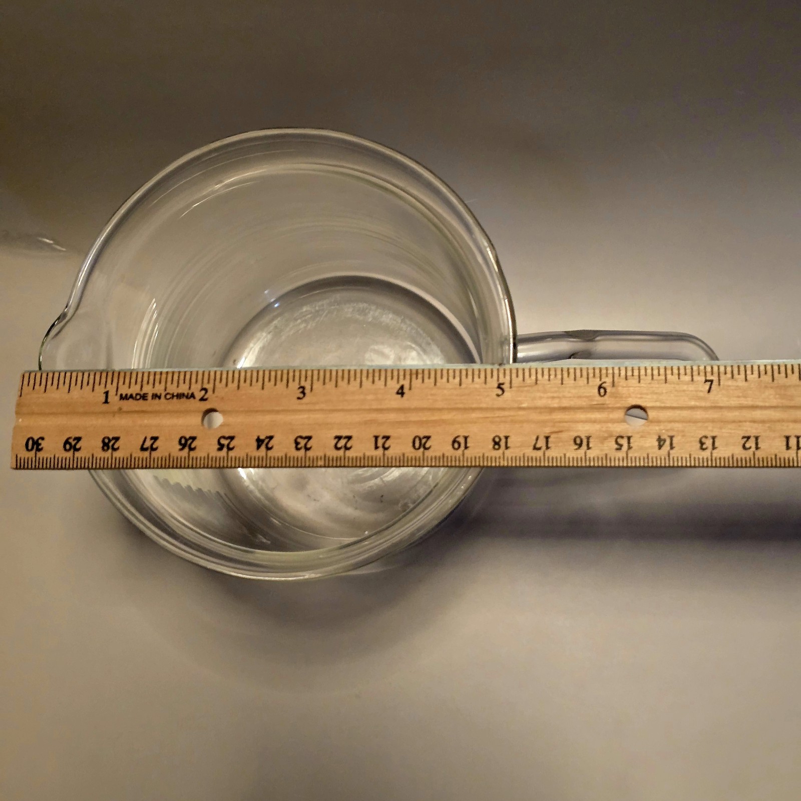 Borosilicate Glass Chemistry Lab Beaker Measuring Cup Pour Spout Handle 1000 ML
