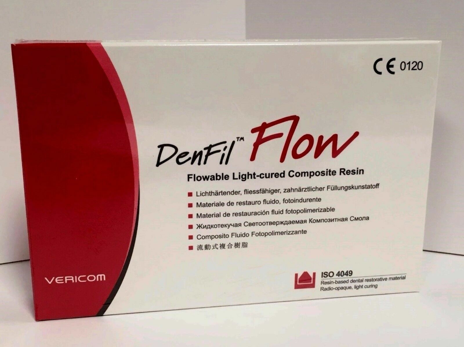 Vericom DenFil Flow Flowable Composite Shade B1, 4 x 2g Syringe Exp:2027-07