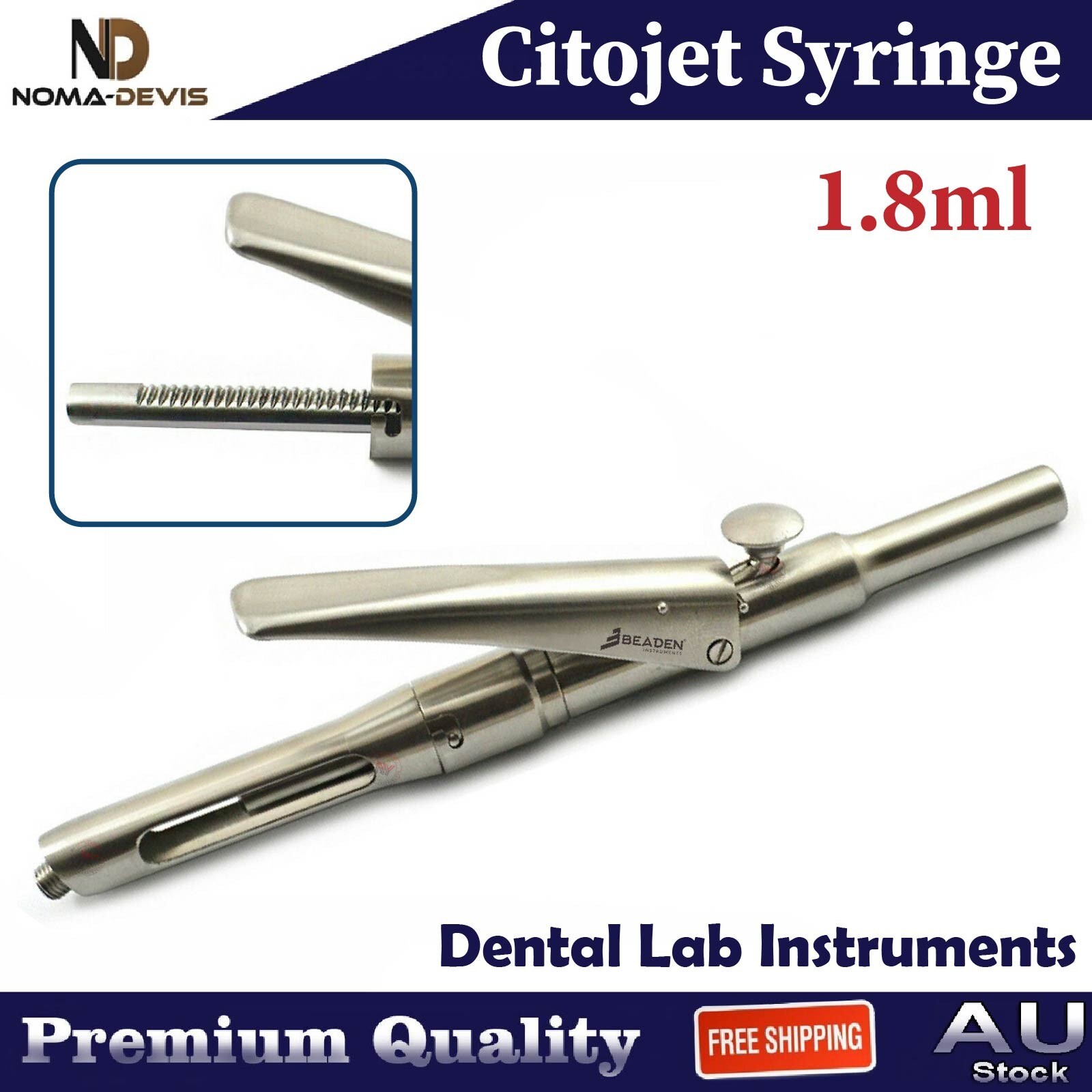 Aspirating Intraligament Citojet Syringe Pen Type Anaesthetic Injecting 3 Pieces