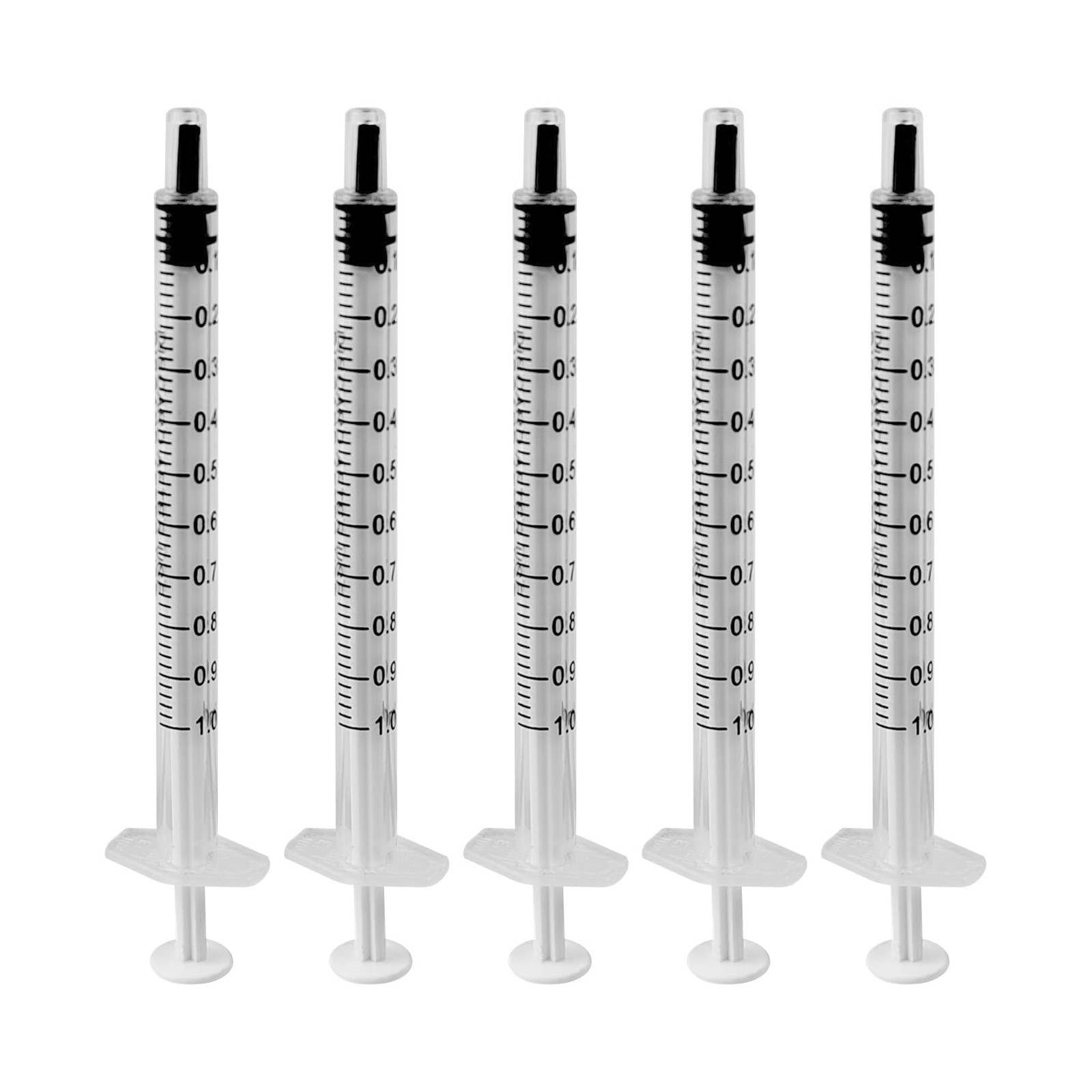 5 Pcs Syringes Without Needle, 1ml Plastic Syringe Syringe for Liquid, for Sc…