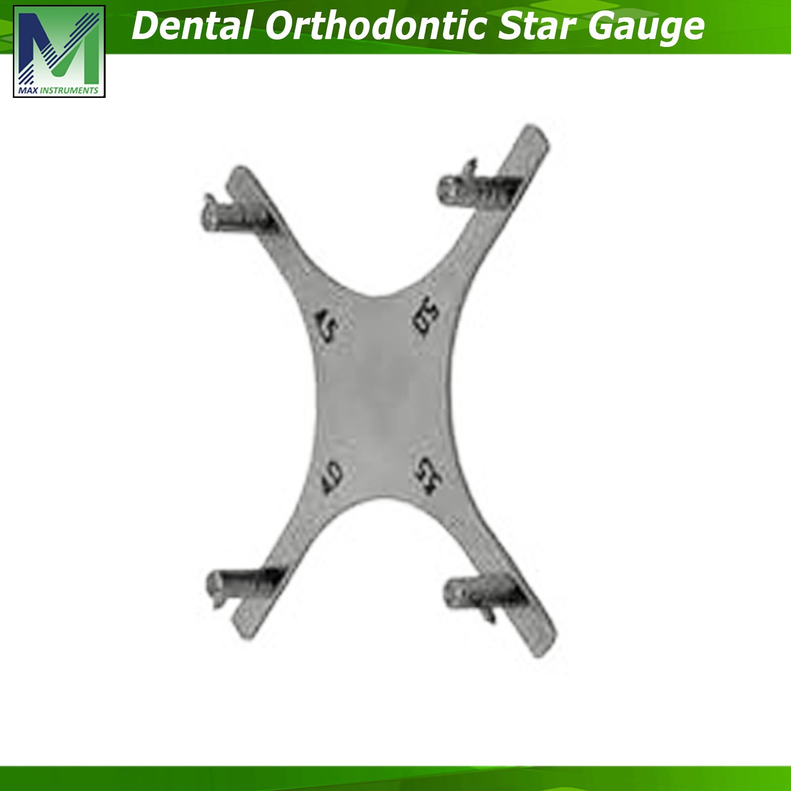 Bracket Positioning Star Like Gauge Orthodontic Laboratory Dental Instruments CE