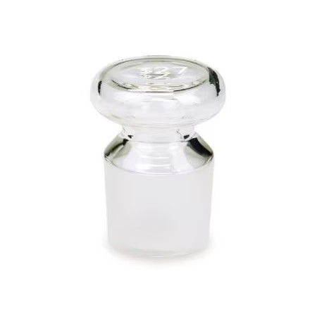 VEE GEE 03081 Ground Glass Flask Stoppers, Clear, PK6