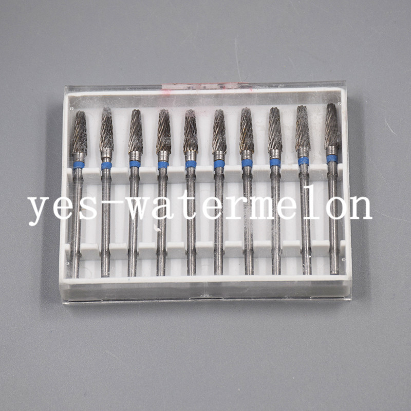 10 Pcs L4 Tungsten Acrylic Steel Plaster Dental Burs Carbide Drill Marble Grind