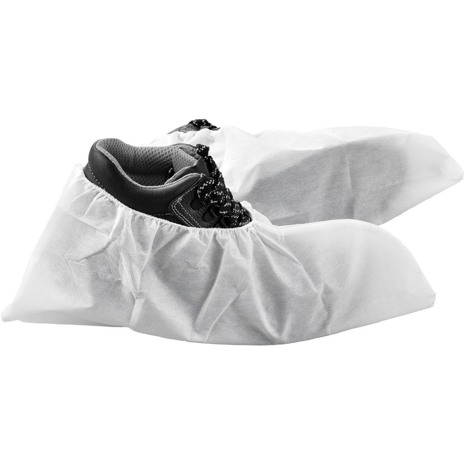 Skid Resistant Disposable Shoe Covers Size 6-11 White 150 Pairs/Case