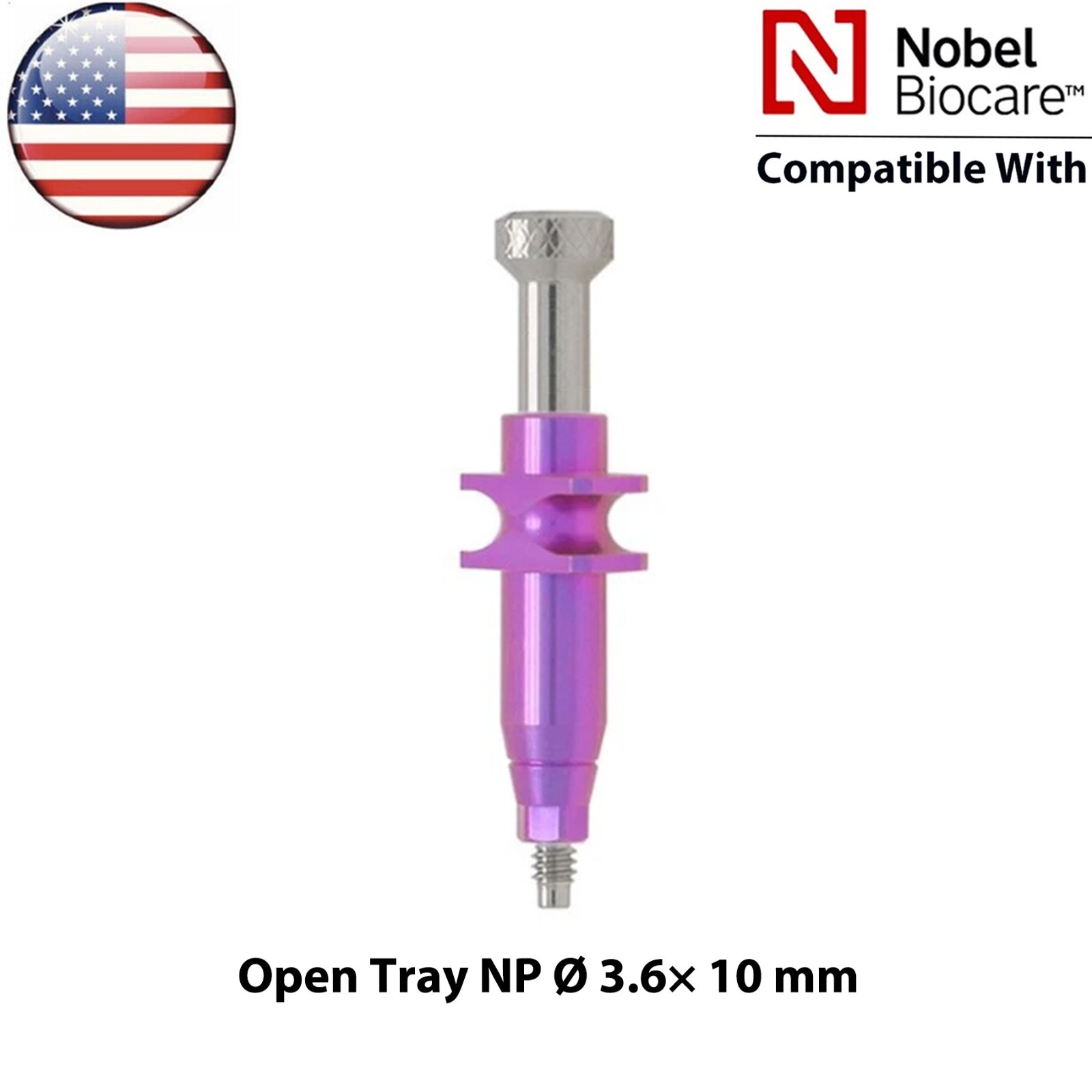 US Dental Impression Transfer Coping Open Close Tray RP/NP Lab Analog Fits Nobel