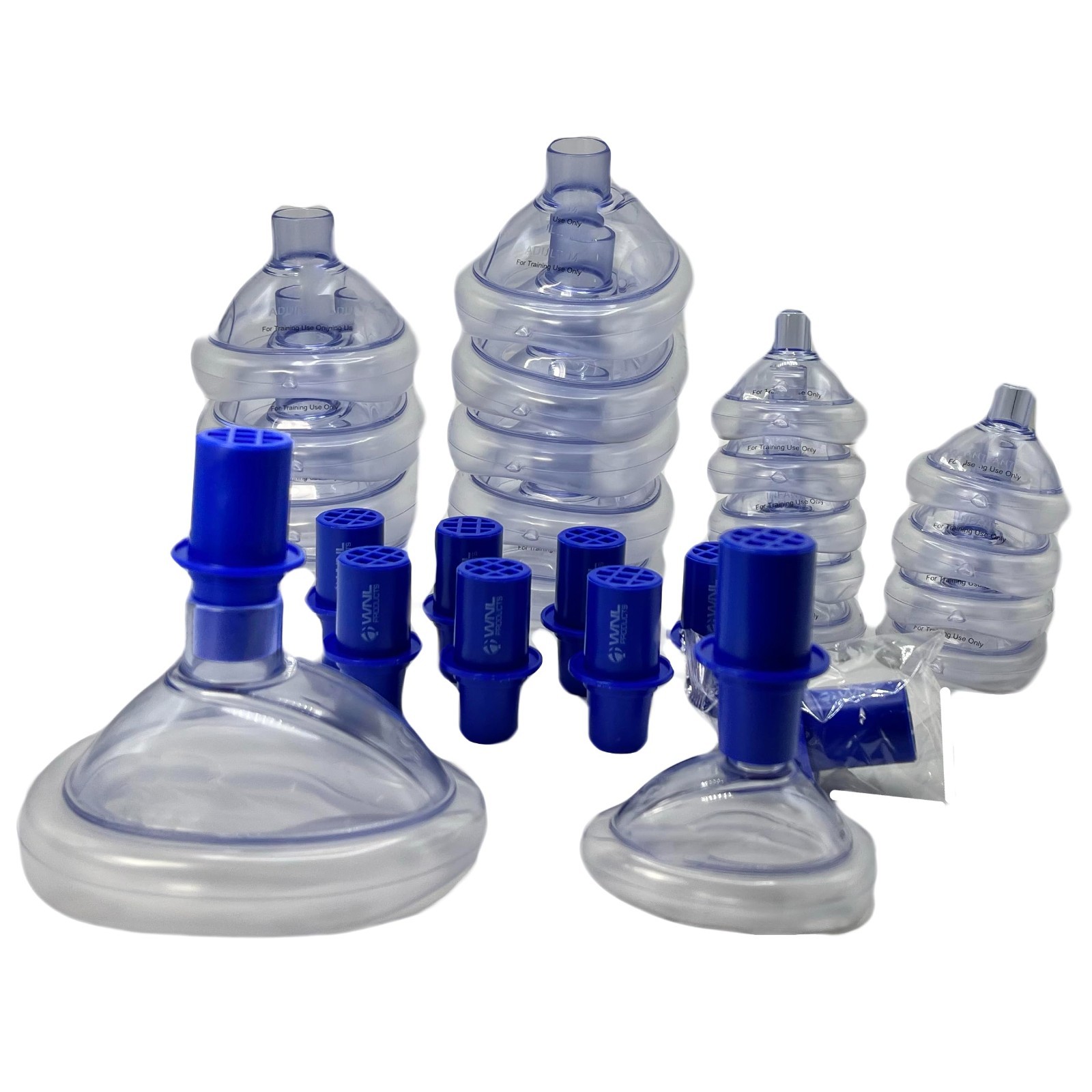 CPR Practi-MASK & Valve Combo Pack for Adults, Children & Infants – Fits All Tra