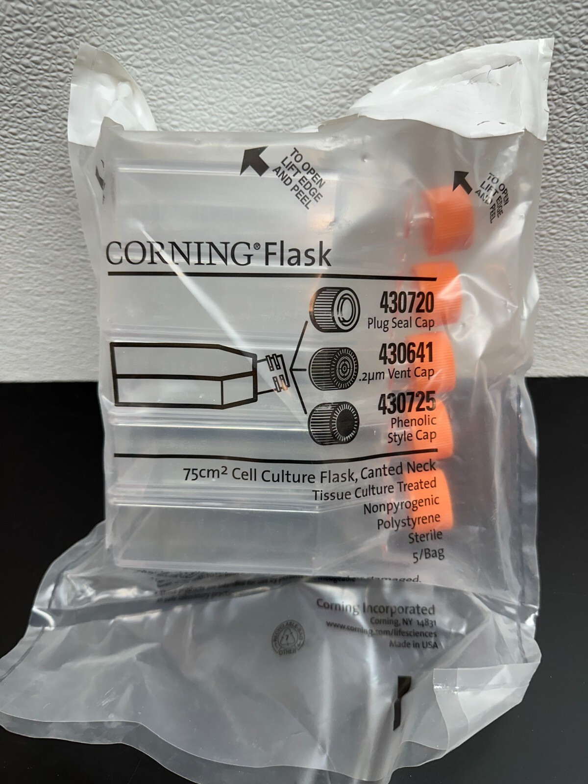 Corning Flask 75cm2 Cell Culture Flask 430720 430641 430725