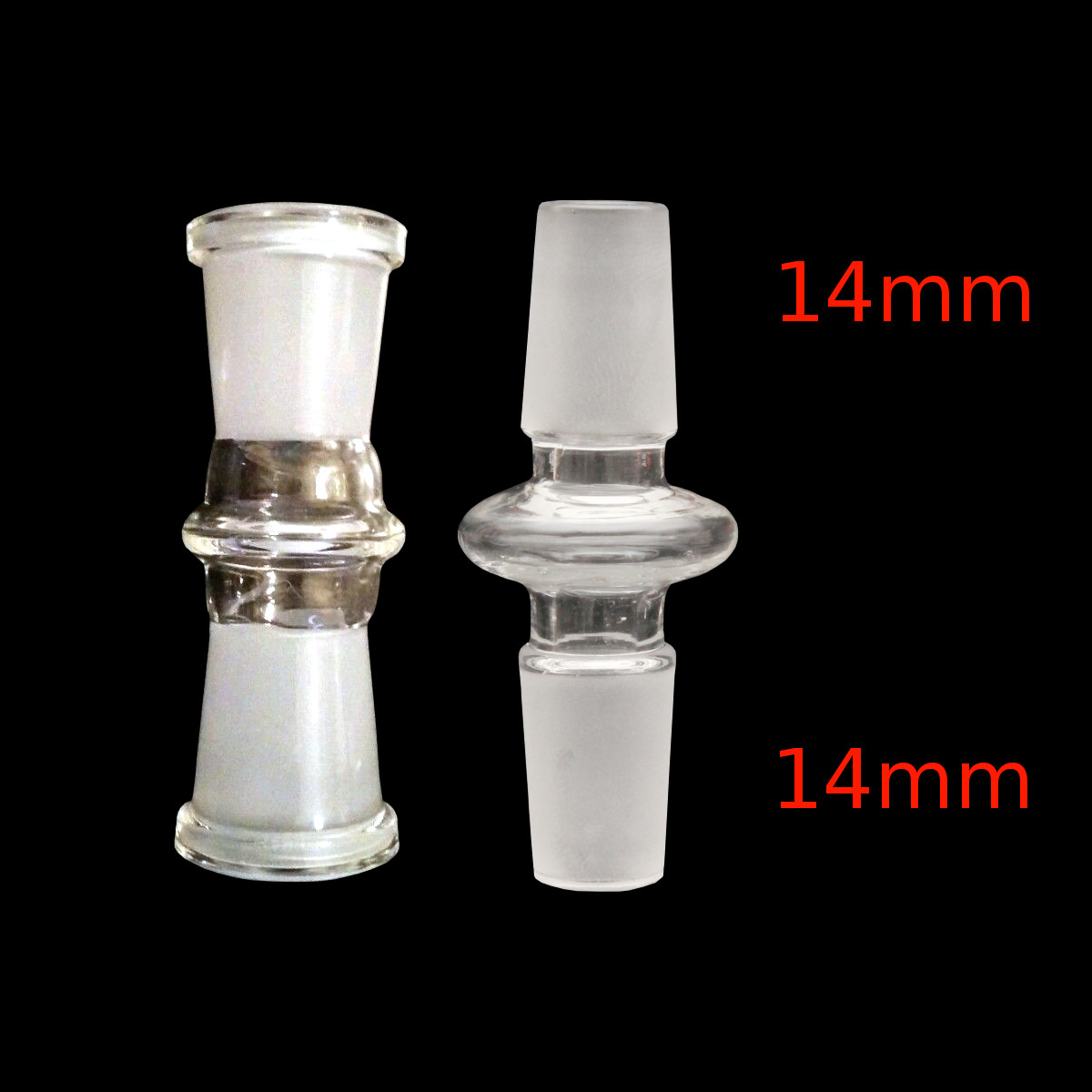 17 Piece Assorted Bulk Glass Adapters (18mm, 14mm, 10mm) (Male And Female)