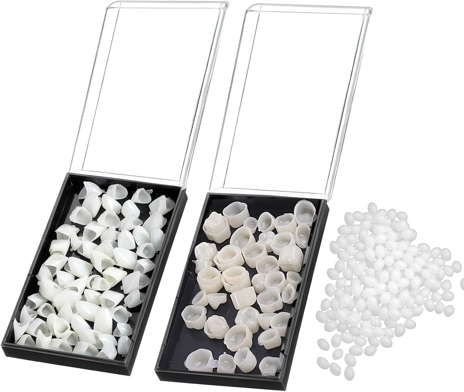 Temporary Fake Tooth Cap Crown Veneers, 120 Pieces Front Back Anterior and Molar