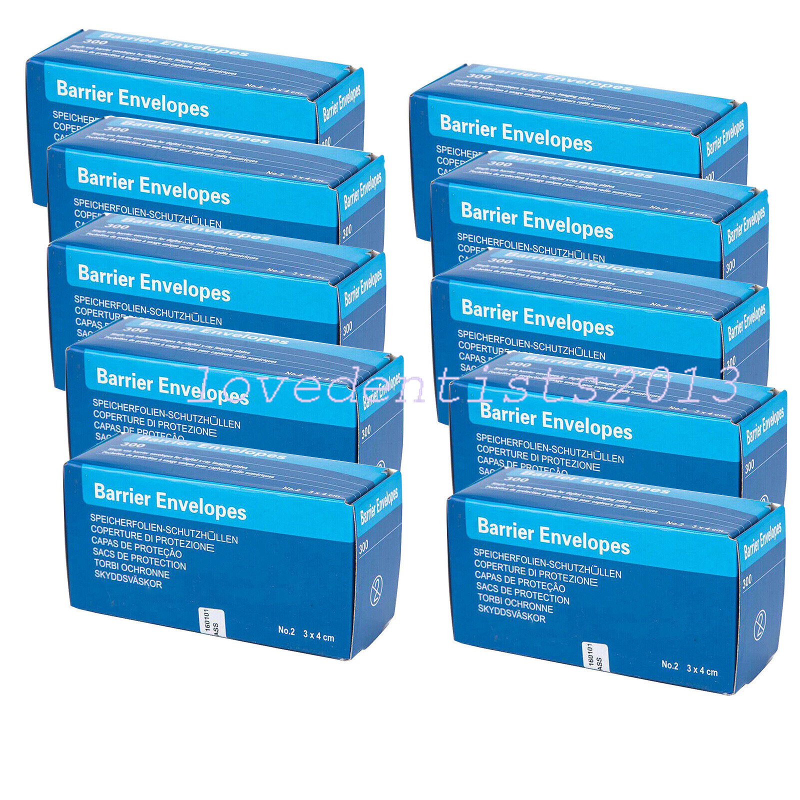 Dental Digital X-Ray ScanX Barrier Envelopes 2# for Xray Sensor Phosphor Plate