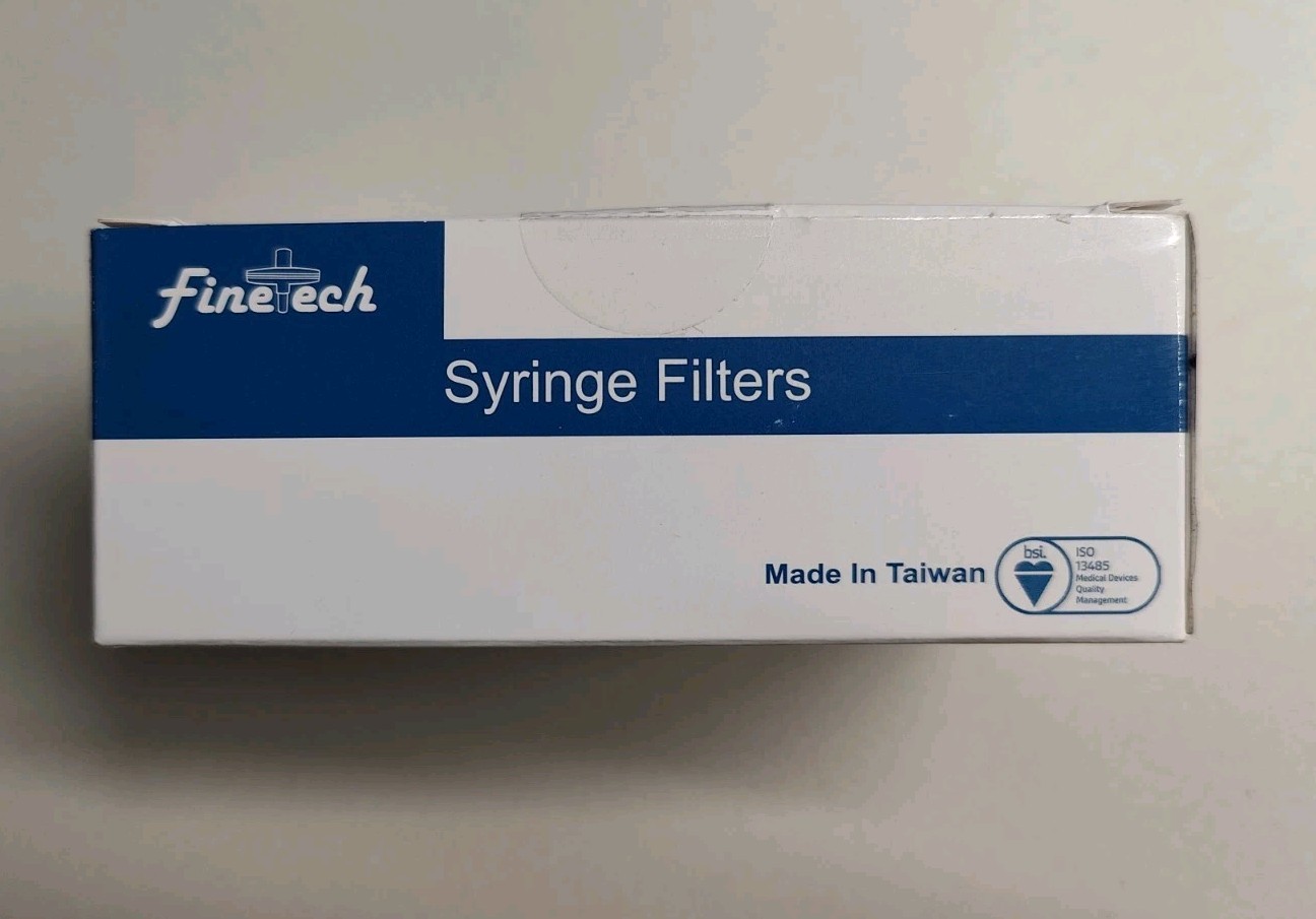 100 pcs Nylon Syringe Filters 13mm Diameter 0.22μm Pore Size for Laboratory