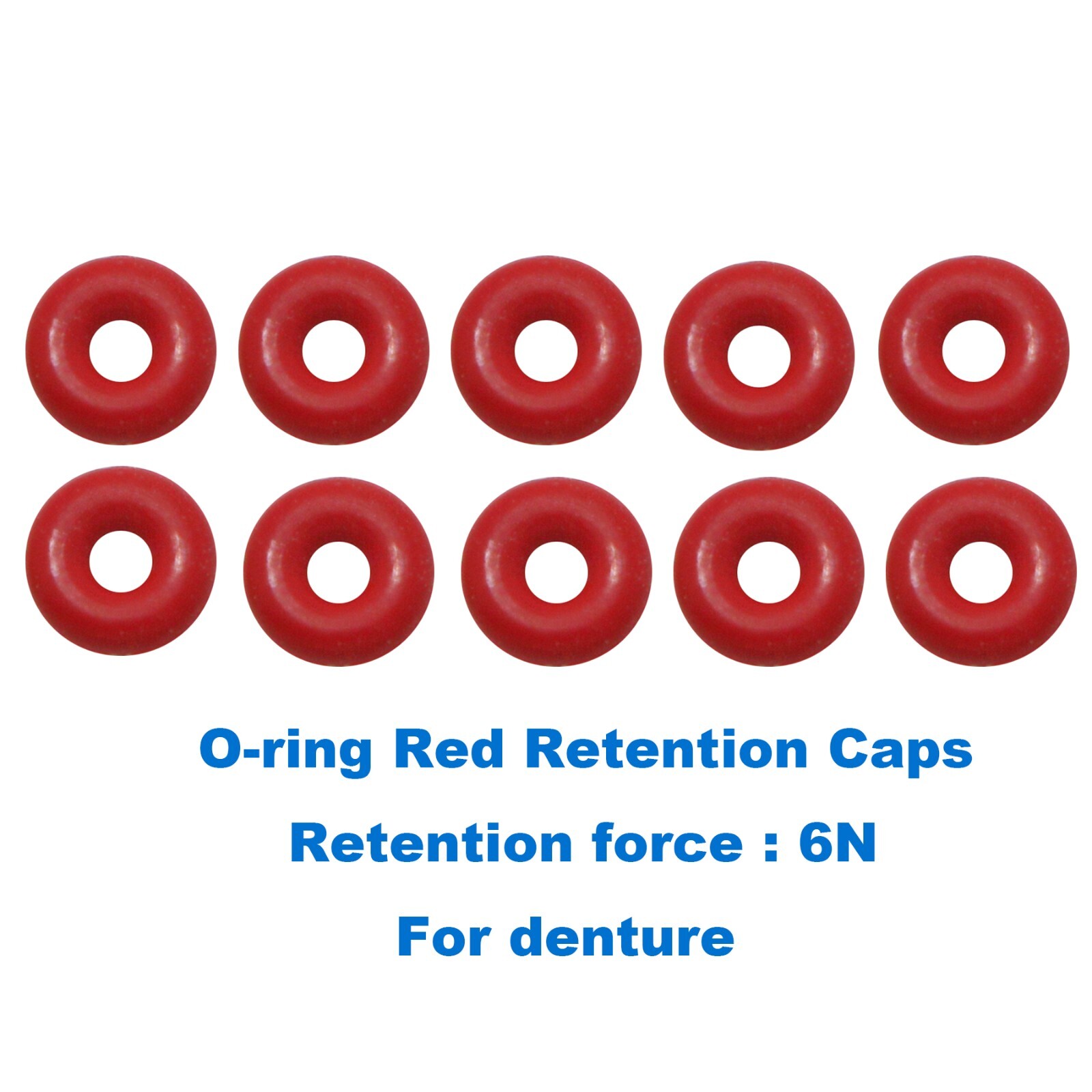 10Pcs Implant Dental O-ring Kit for Ball Attachment Abutments fit Hiossen Osstem