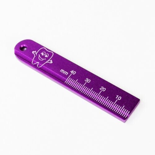 5Pieces Dental Aluminum Metal Endodontic Endo Ruler 5 Colors