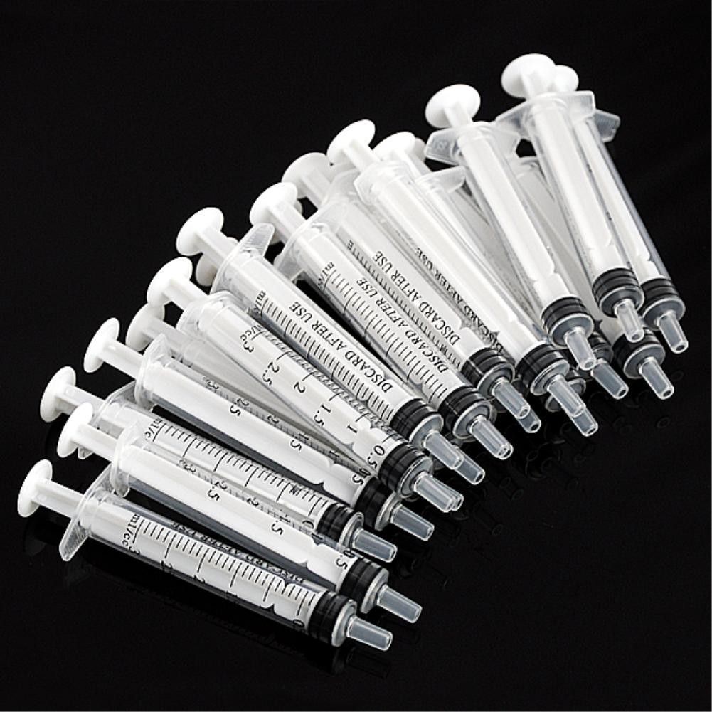 10x 3mL Plastic Syringe Injector Liquid Ink Luer Slip Tip Plant Sterile Feeder