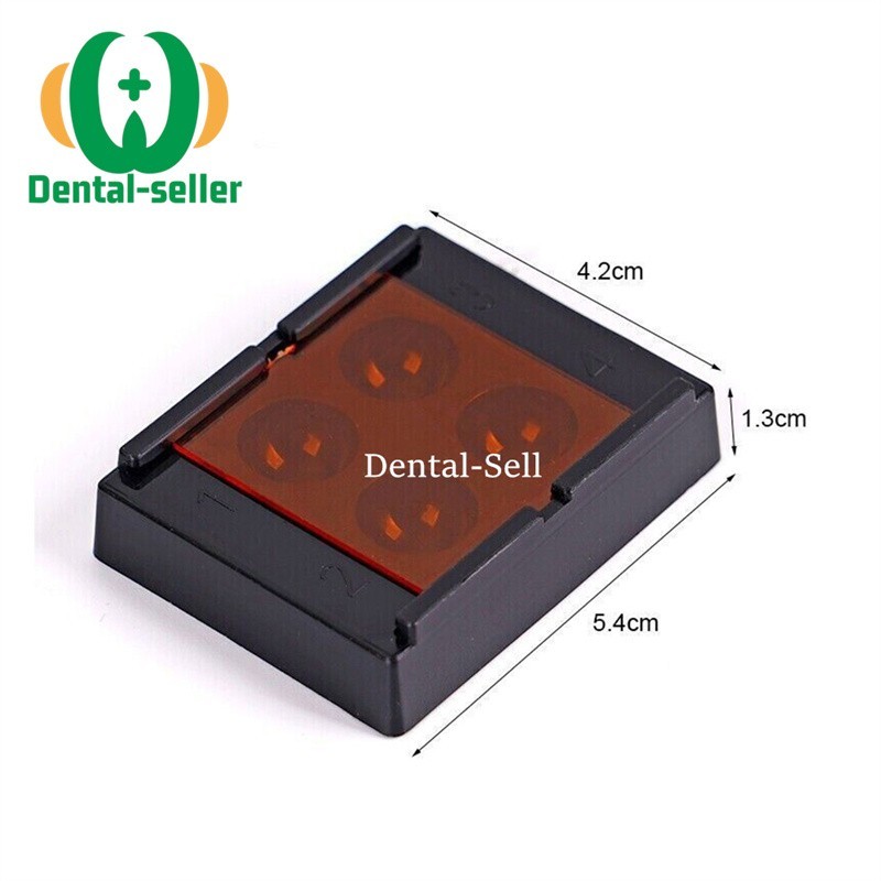 1/10Pc Dental Light-proof Composite Resin Mixing Well with Cover 4 Holes Palette