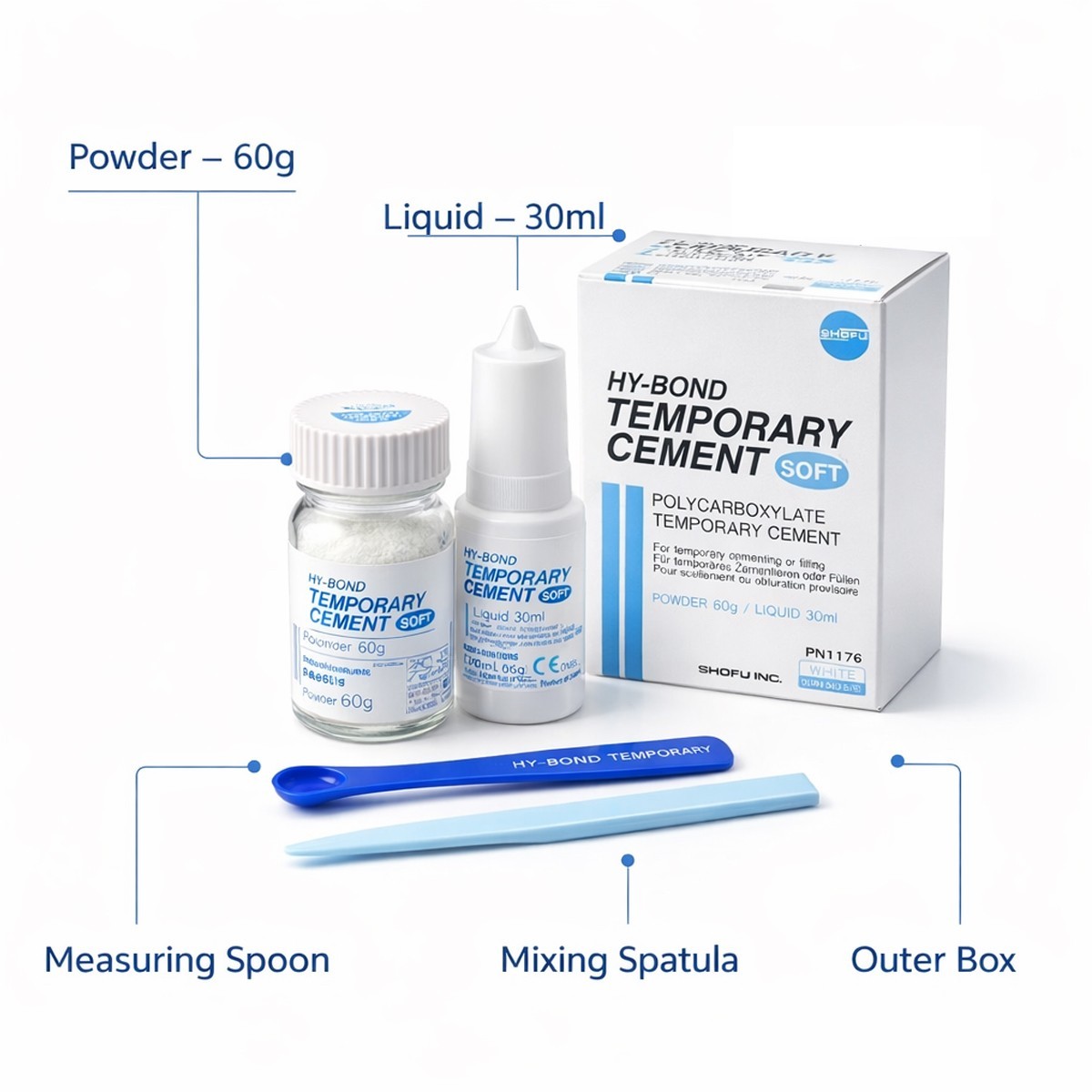 Shofu Hy Bond Temporary Cement Dental Temporary Filling Material Free II Ship