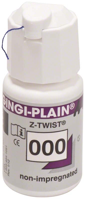 GINGI-PAK Dental Gingival Retraction Cords G-Plain Max Z-Twist weave 108″/Bottle