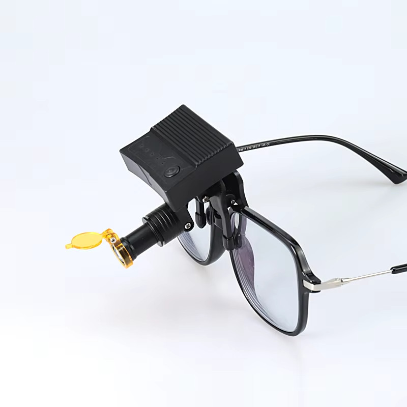 Wireless 5W Dental 3th LED Headlight with Optical Filter for Magnify Loupes