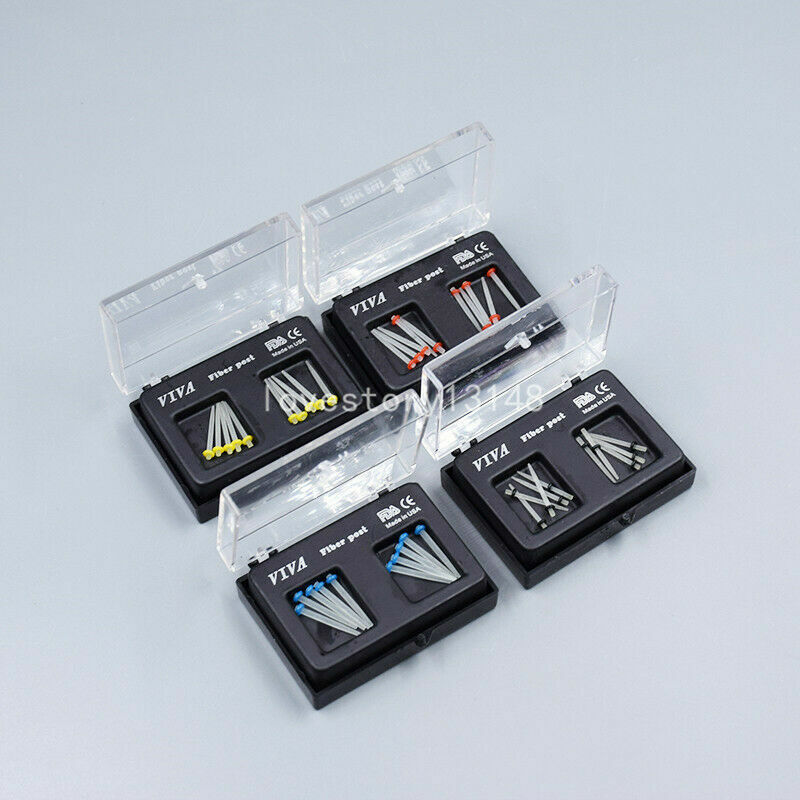 1 Box/10pcs Dental Fiber Post Straight Glass Refill Drills Quartz Pile 1.0-1.6MM