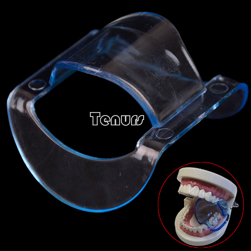 100pcs Denta Autoclavable Lip Retractor Cheek Expander Mouth Opener clear/blue