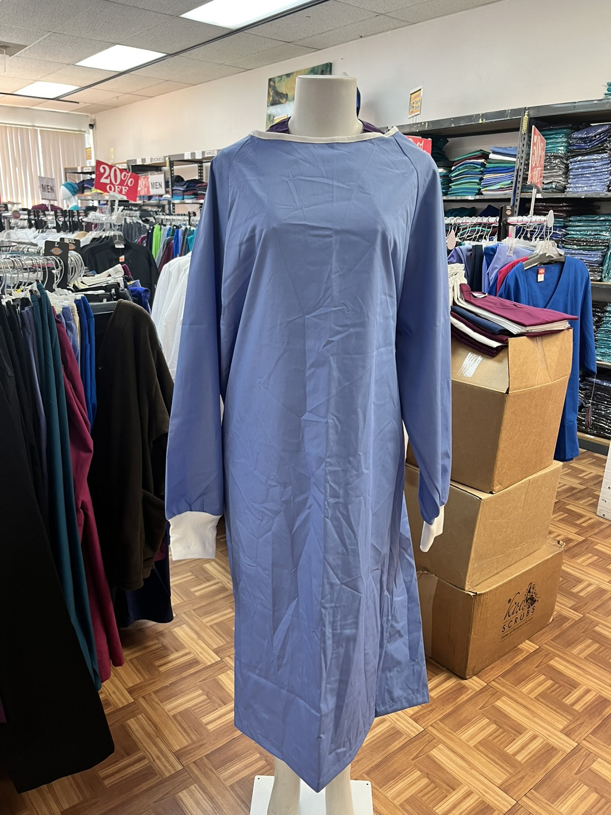 PPE Medical Laboratory Surgical Isolation Gown washable/reusable Ceil Blue