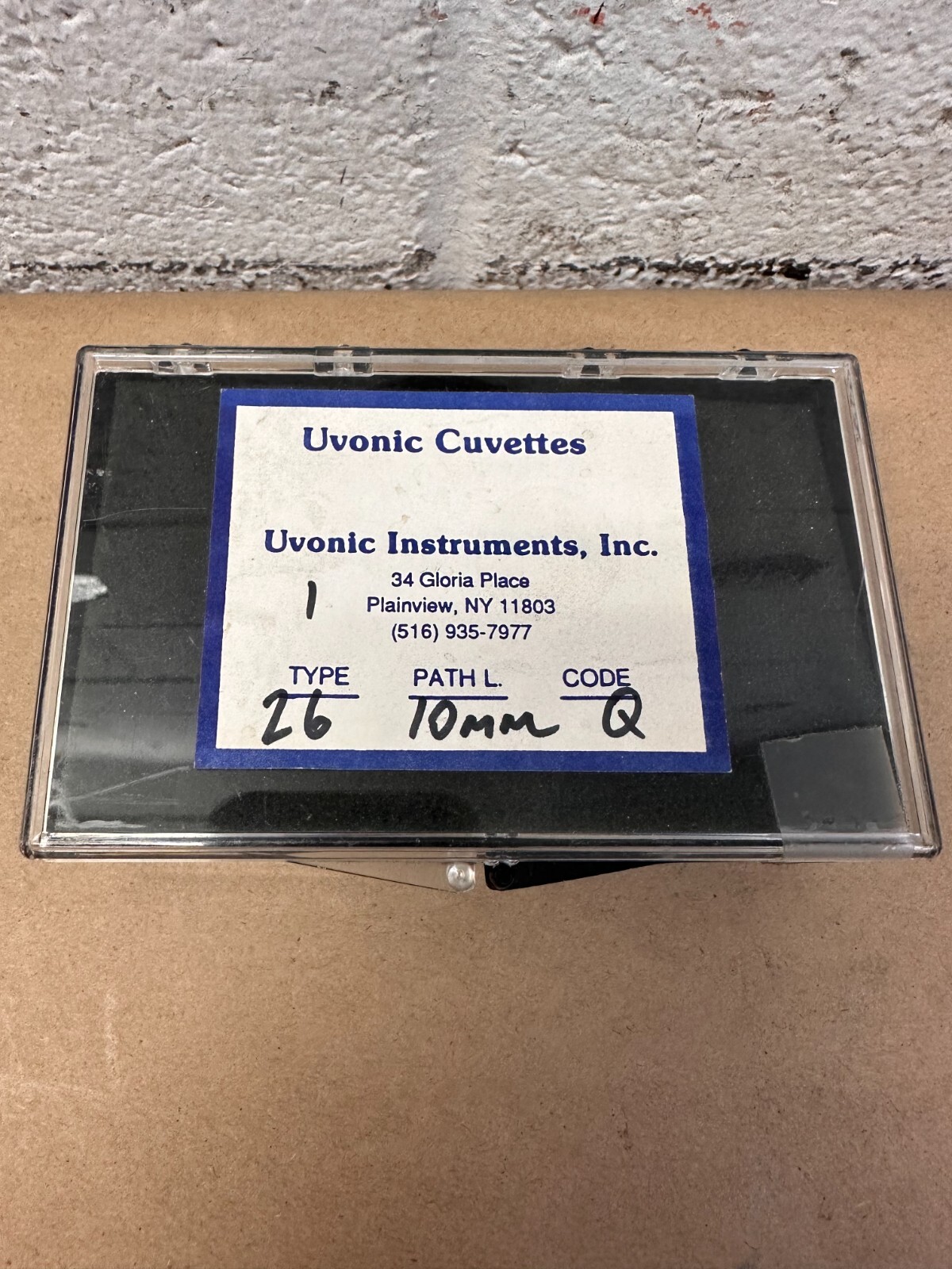 Uvonic Cuvette – Type 26 – UV Cuvette 10 mm