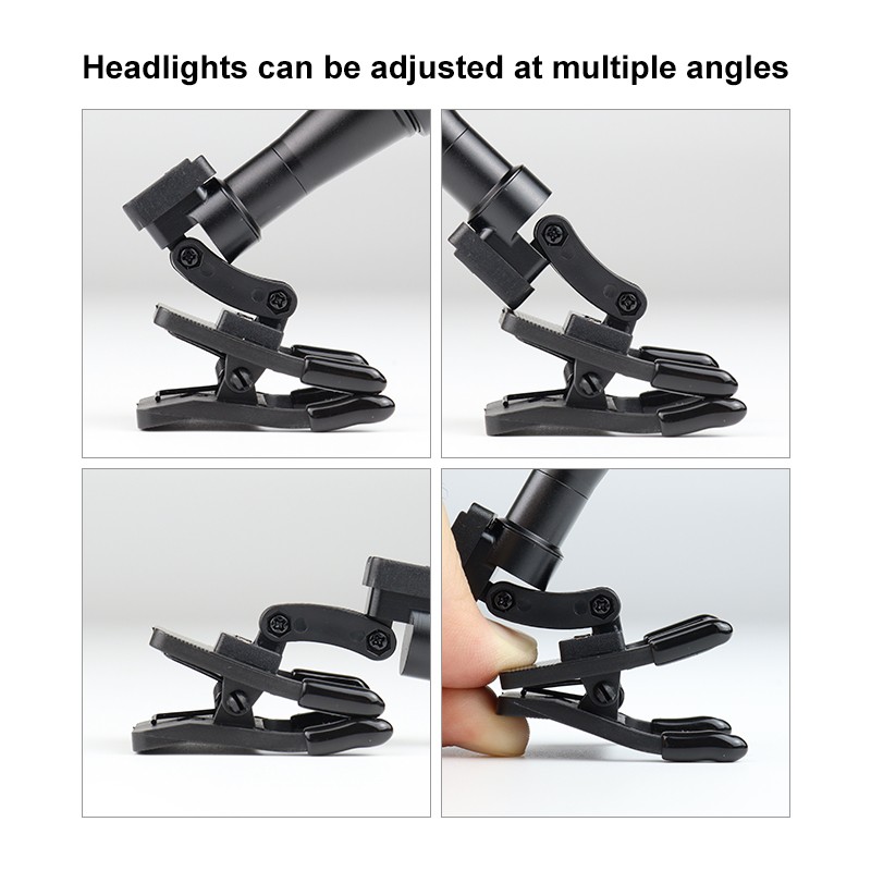 5W Wireless Dental LED Headlight Lamp Magnetic Clip-on Headlamp with 2 Batteries