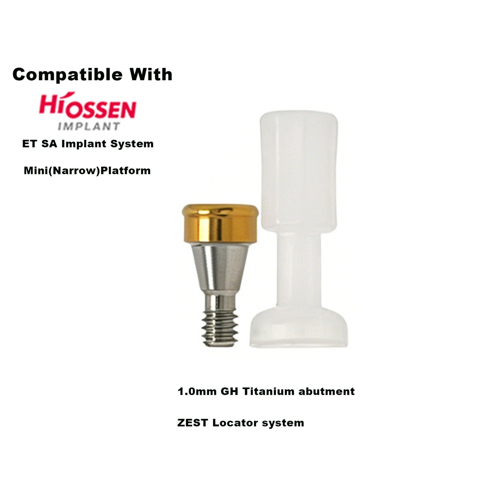 US Mini Platform ZEST Locator Legacy Abutment For Hiossen ET Implant Overdenture