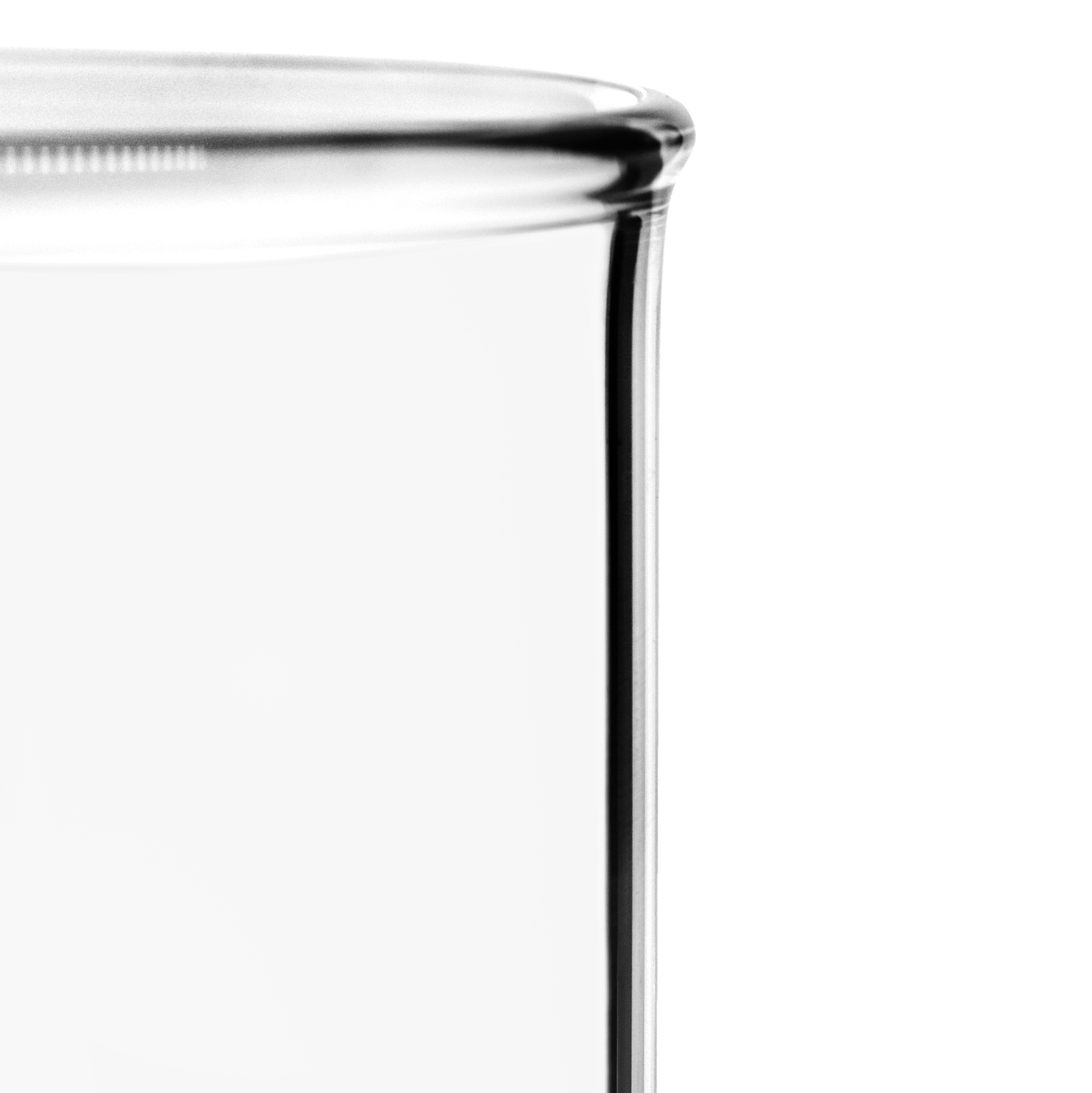 Beaker – 25ml, Borosilicate Glass, 25ml graduation Low form – Pack of 12