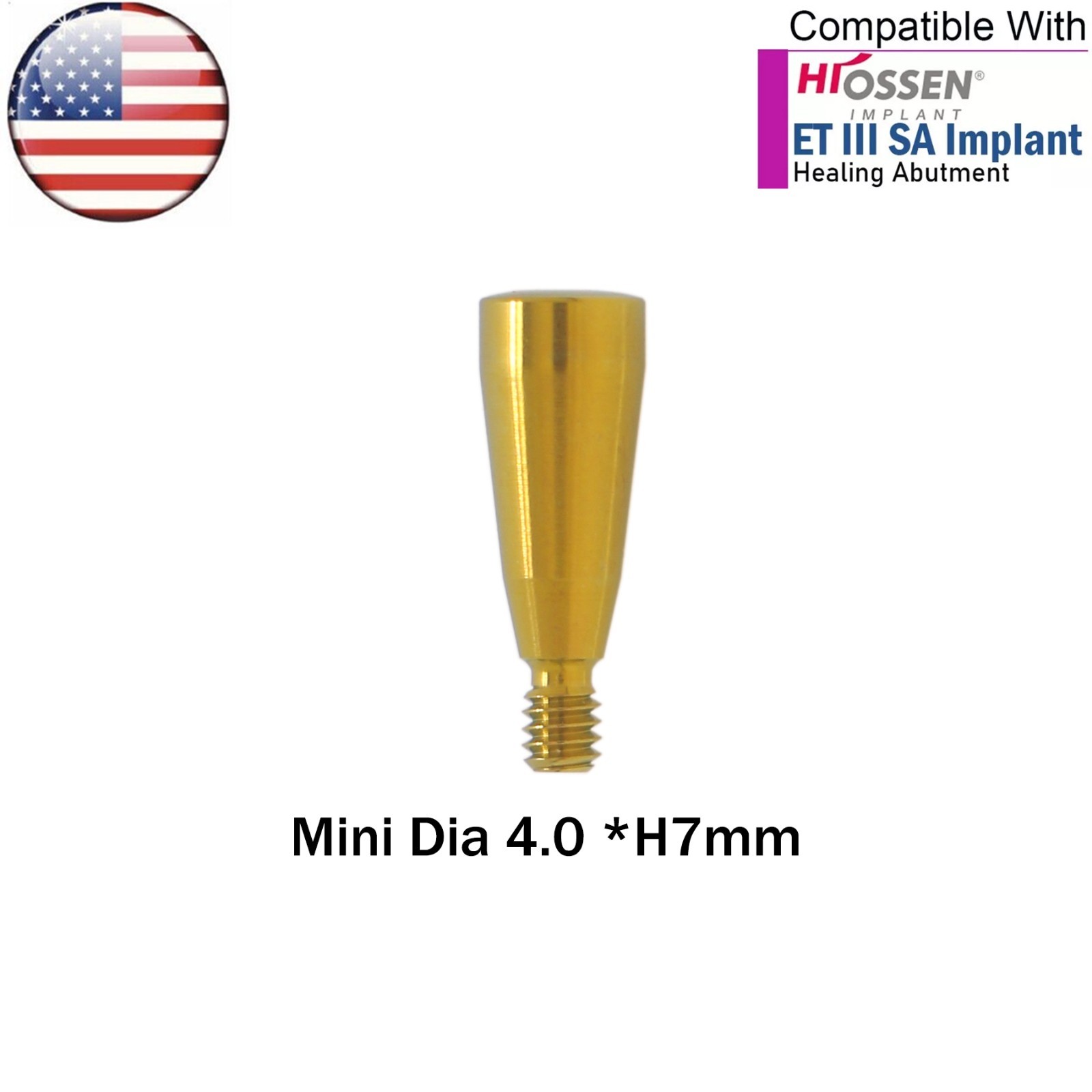 US OSS Dental Mini Healing Abutment Cover Screw Fits Osstem Hiossen Platform