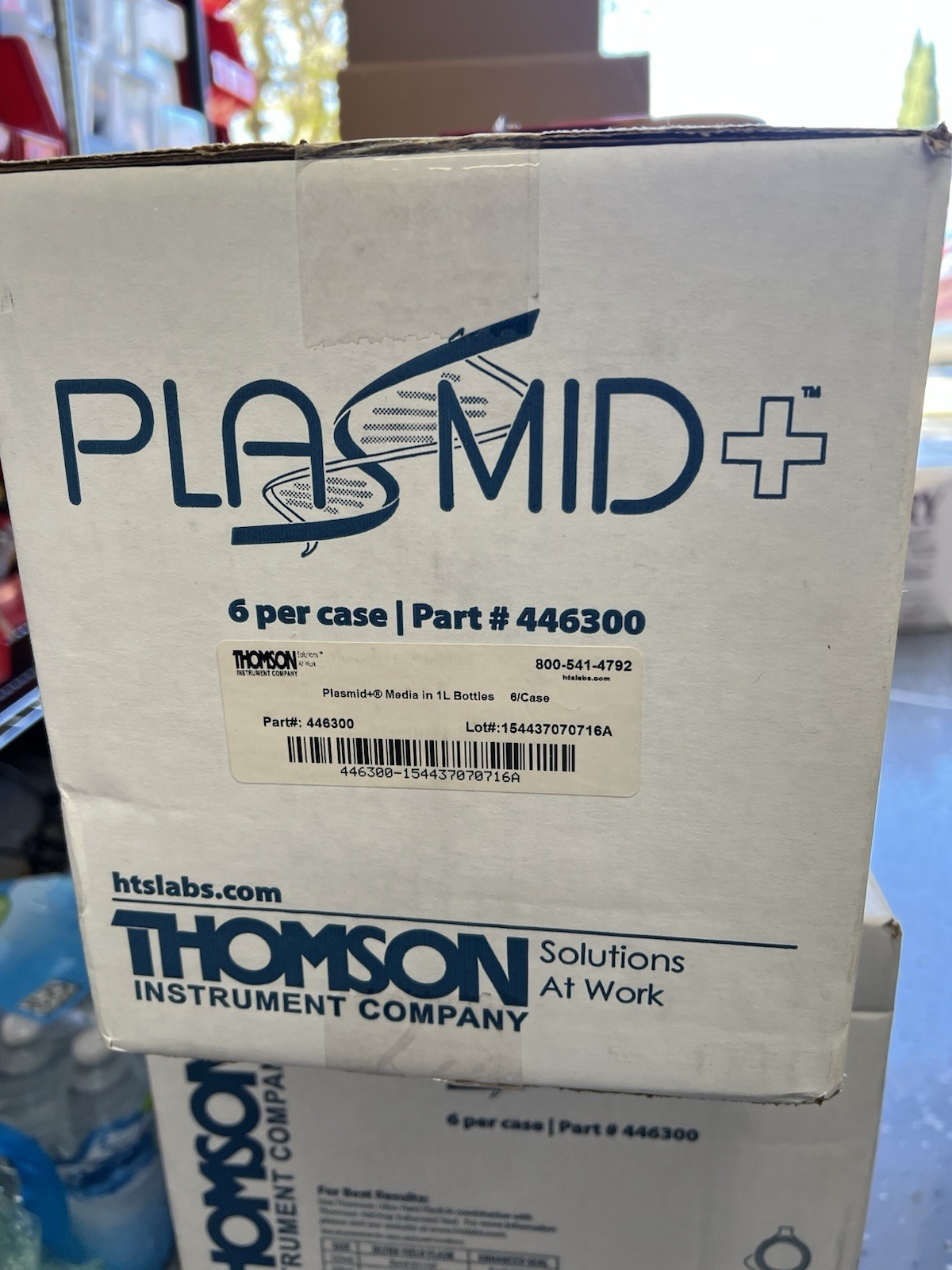 (6/Case) THOMSON 1L Bottles Plasmid+ Media Sterile for Plasmid DNA 446300