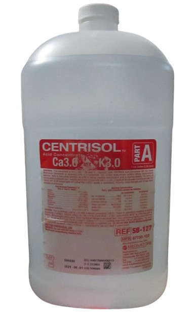 Medivators Centrisol Acid Concentrate Ca3.0 K3.0 Pt A SB-127 1G 3.78L 67750-122