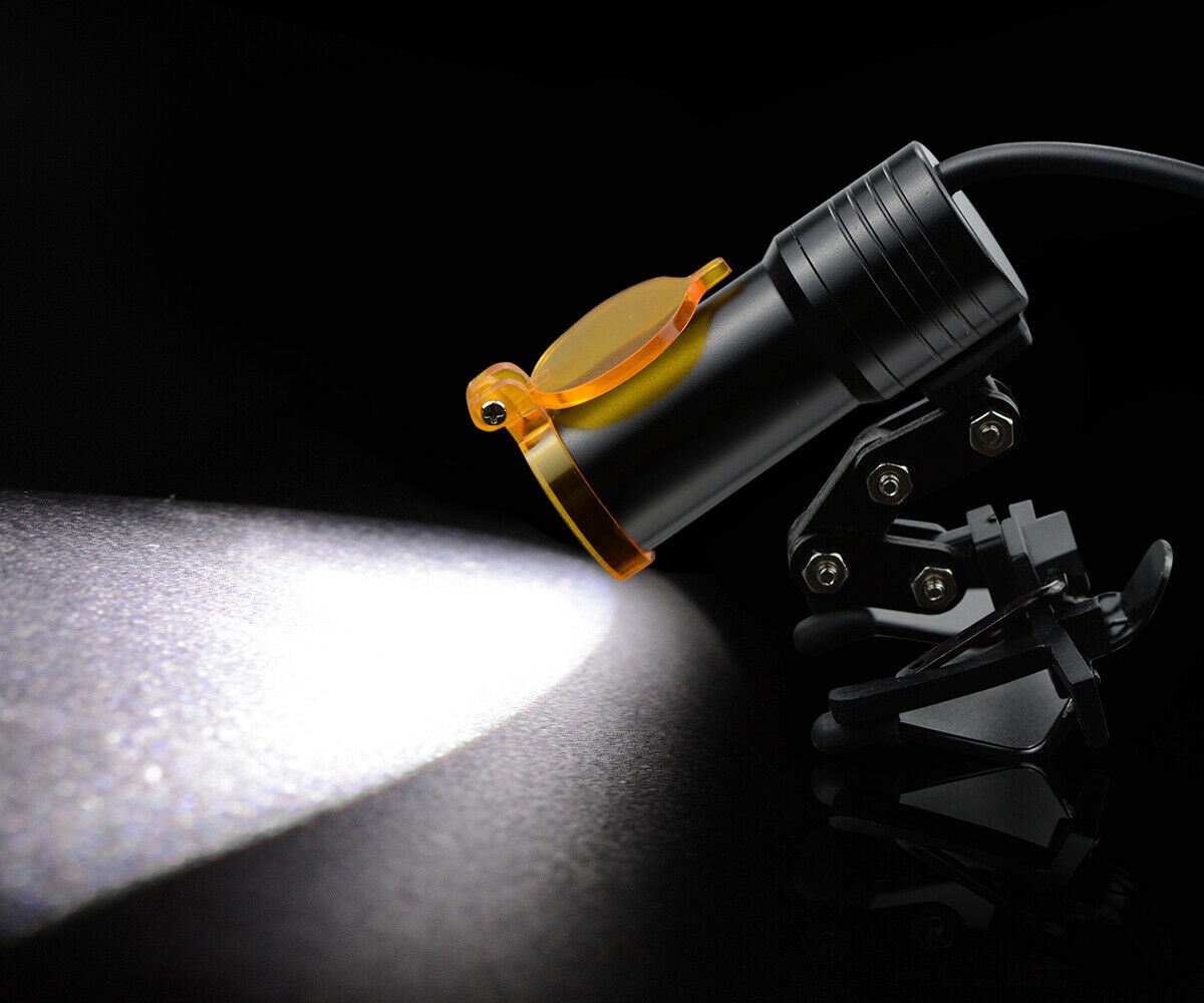 Surgical Dental 5W LED Headlight Lamp with Filter without Battery for Loupes US