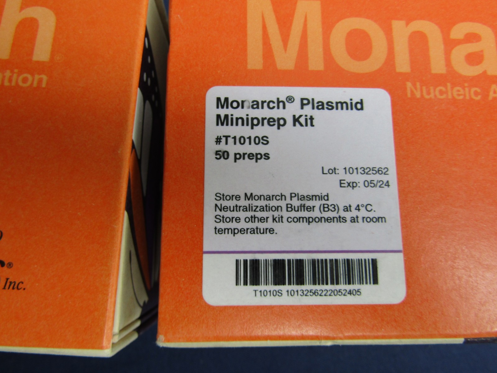 BIOLABS Monarch Plasmid DNA Miniprep Kit – 2 Partial Kits T1010S