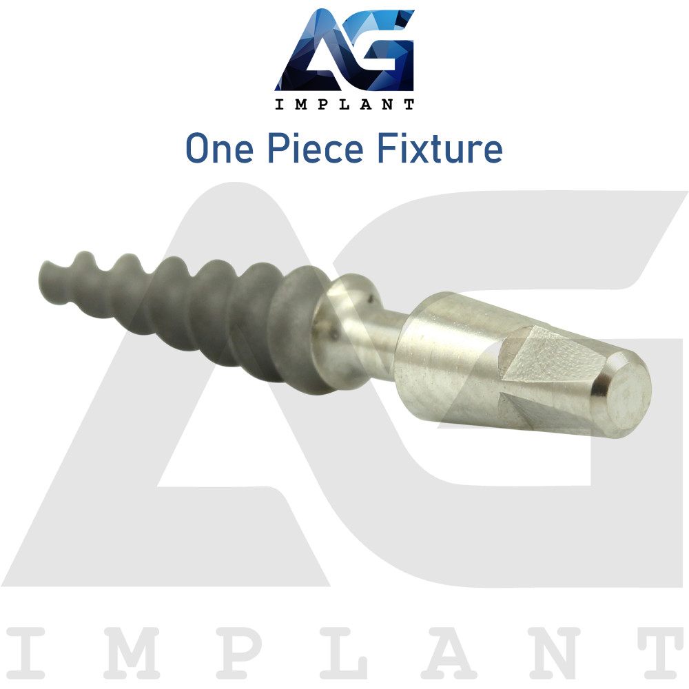 One Piece Fixture System Titanium Prosthetic Integrated SLA Surface Dental